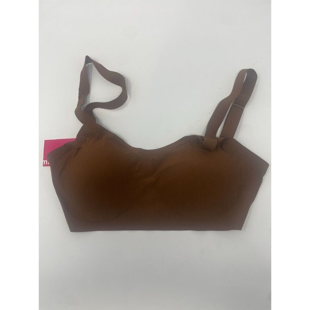 Commando Classic Comfy Scoop Neck Bralette in Caramel Size Medium M